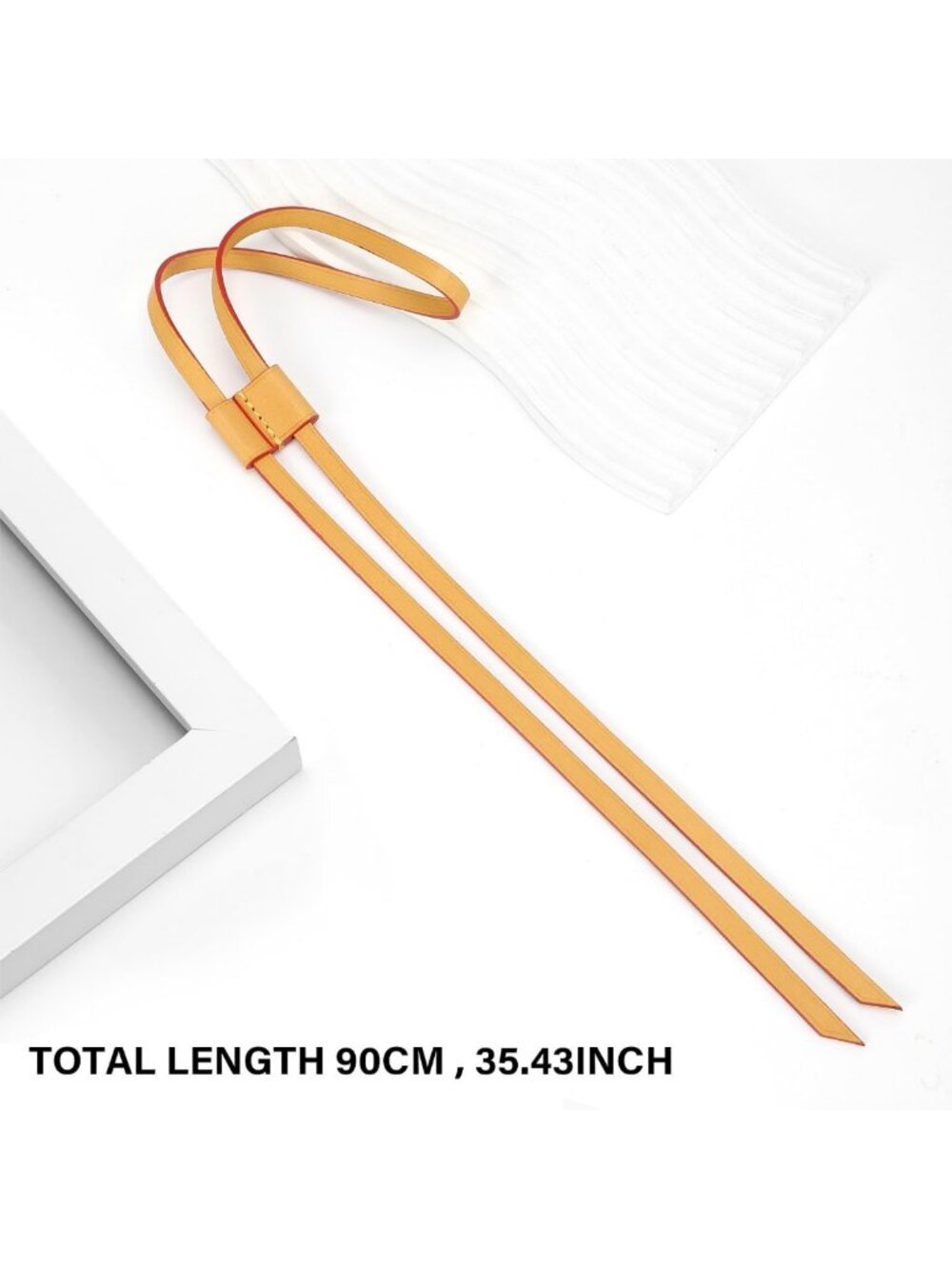Genuine Vachetta Leather Drawstring Replacement for Bucket Bag & Backpack - Picture 4 of 9